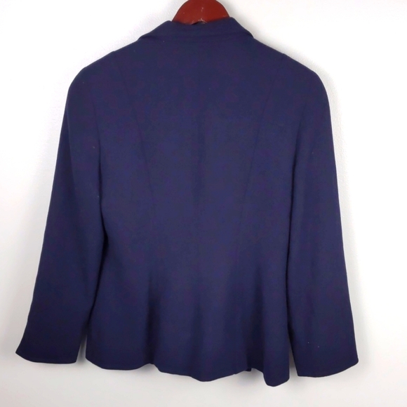 Christian Dior Navy Blue Wool Coat size 8 - Picture 5 of 5